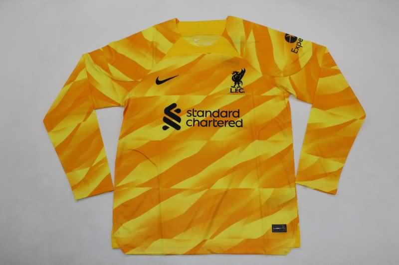 AAA Quality Liverpool 23/24 Goalkeeper Yellow Long Sleeve Soccer Jersey