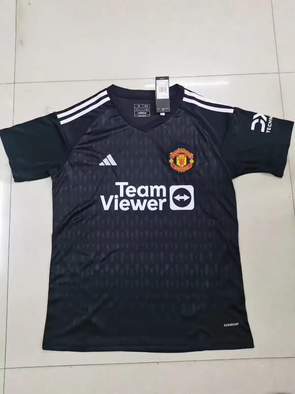 AAA Quality Manchester United 23/24 Goalkeeper Black Soccer Jersey