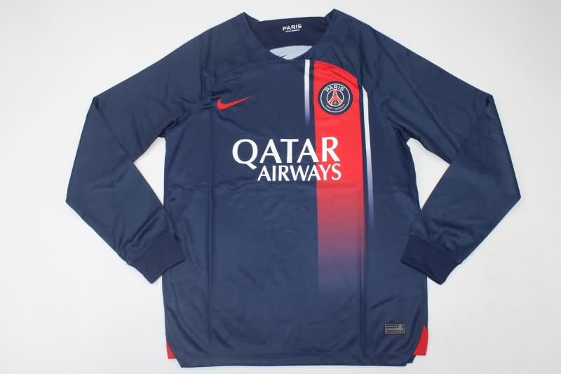 AAA Quality Paris St German 23/24 Home Long Sleeve Soccer Jersey
