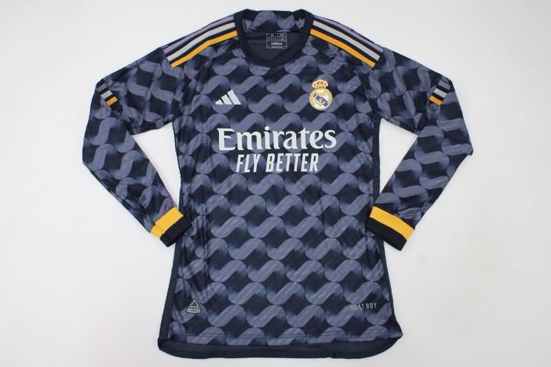 AAA Quality Real Madrid 23/24 Away Long Sleeve Soccer Jersey (Player)