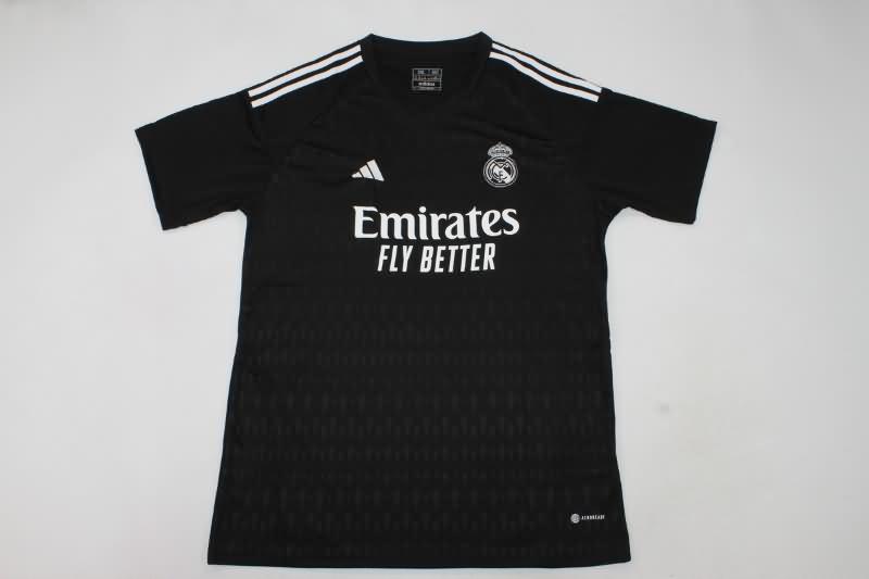AAA Quality Real Madrid 23/24 Goalkeeper Black Soccer Jersey