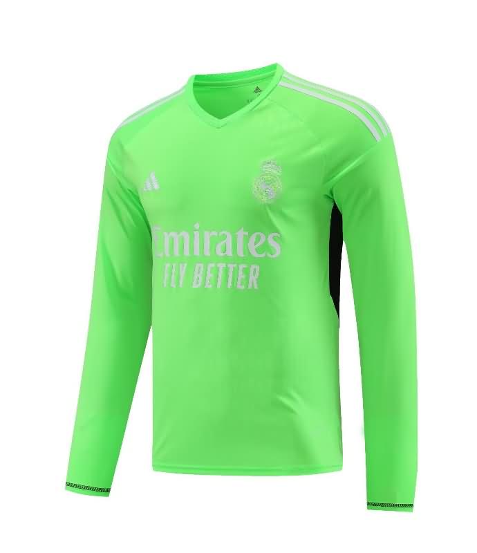AAA Quality Real Madrid 23/24 Goalkeeper Green Long Sleeve Soccer Jersey