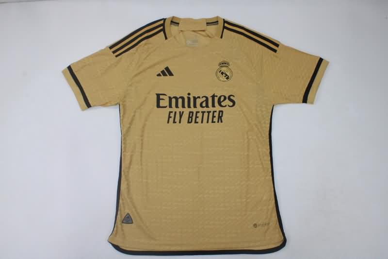 AAA Quality Real Madrid 23/24 Gold Soccer Jersey (Player)