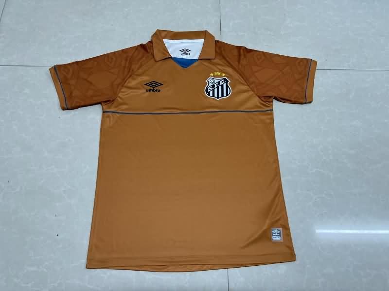 AAA Quality Santos 2023 Goalkeeper Brown Soccer Jersey