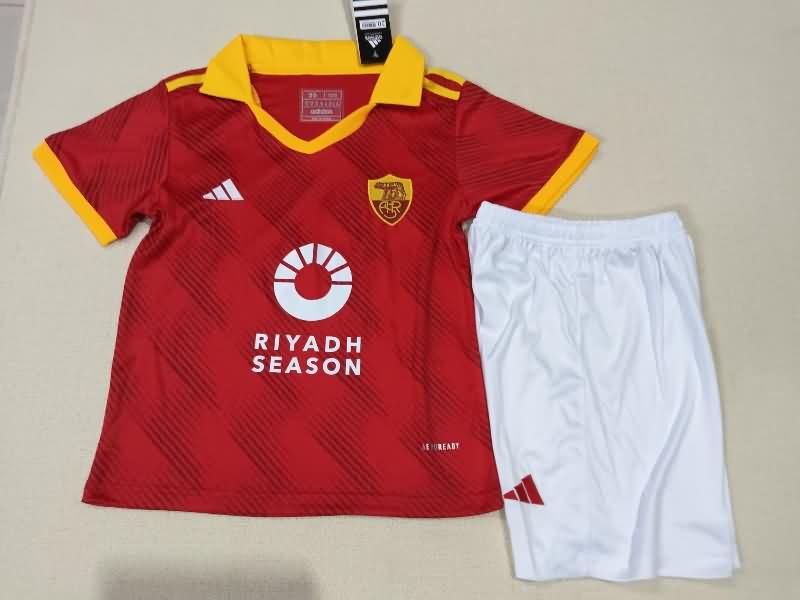 Kids AS Roma 23/24 Fourth Soccer Jersey And Shorts