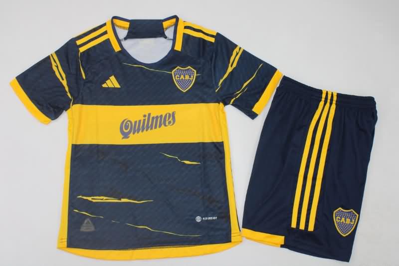 Kids Boca Juniors 2023 Special Soccer Jersey And Shorts