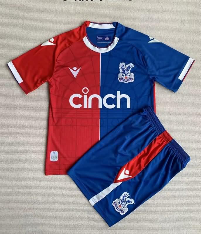 Kids Crystal Palace 23/24 Home Soccer Jersey And Shorts