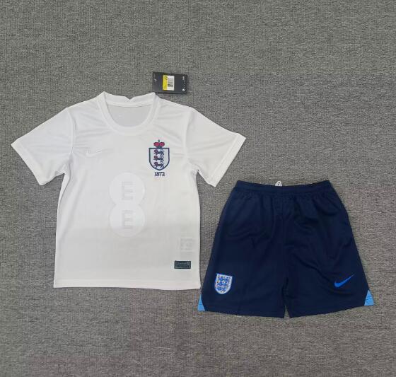 Kids England 150th Anniversary Soccer Jersey And Shorts