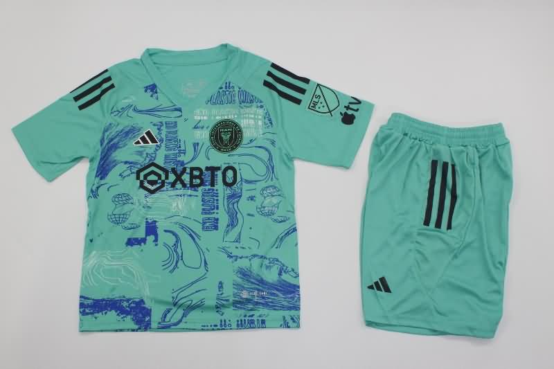 Kids Inter Miami 2023 Special Soccer Jersey And Shorts 02