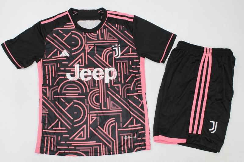 Kids Juventus 23/24 Special Soccer Jersey And Shorts
