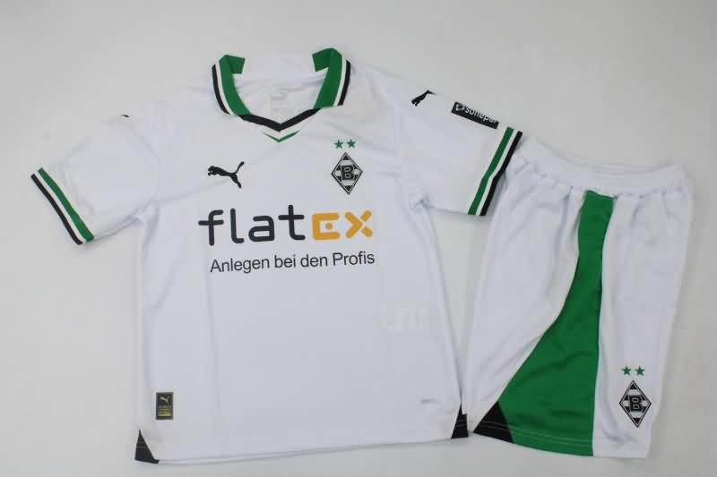 Kids Monchengladbach 23/24 Home Soccer Jersey And Shorts
