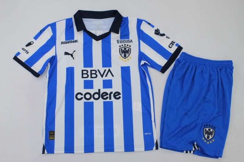 Kids Monterrey 23/24 Home Soccer Jersey And Shorts