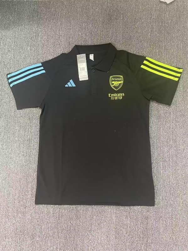 AAA Quality Arsenal 23/24 Black Polo Soccer T-Shirt