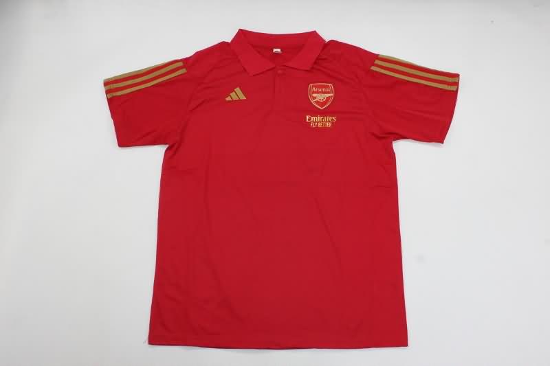 AAA Quality Arsenal 23/24 Red Polo Soccer T-Shirt 02
