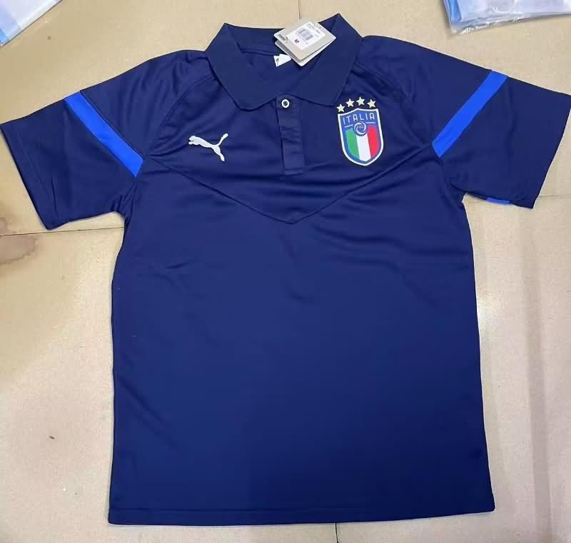 AAA Quality Italy 2023 Dark Blue Polo Soccer T-Shirt