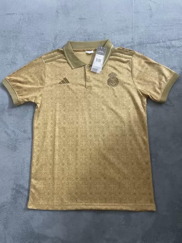 AAA Quality Real Madrid 23/24 Gold Polo Soccer T-Shirt
