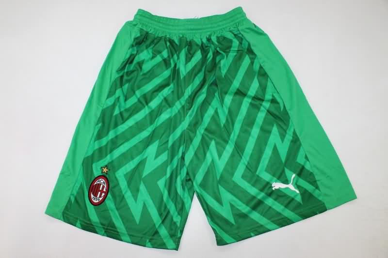 AAA Quality AC Milan 23/24 Goalkeeper Green Soccer Shorts