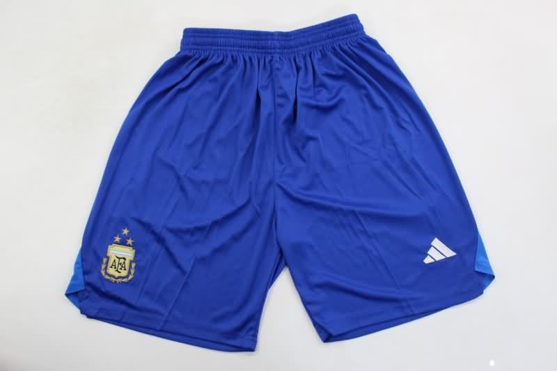 AAA Quality Argentina 2023 Goalkeeper Blue Soccer Shorts