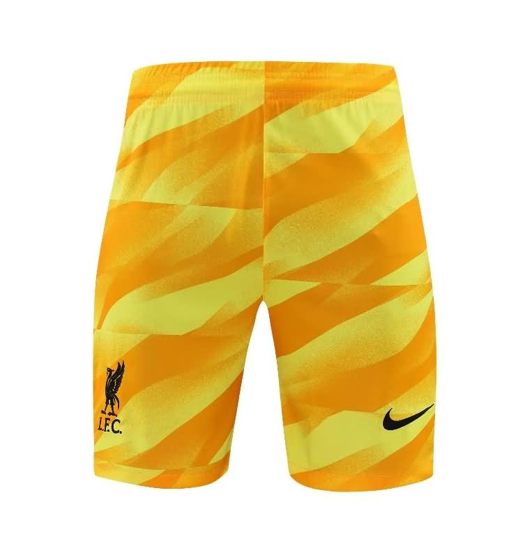 AAA Quality Liverpool 23/24 Goalkeeper Yellow Soccer Shorts