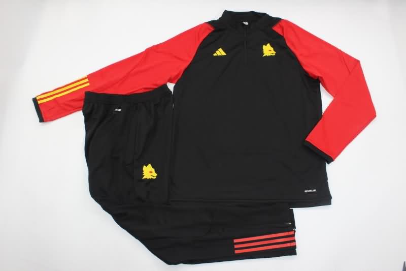 AAA Quality AS Roma 23/24 Black Soccer Tracksuit