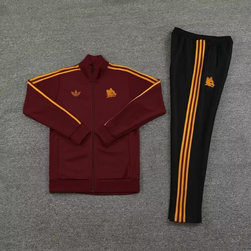 AAA Quality AS Roma 23/24 Red Soccer Tracksuit