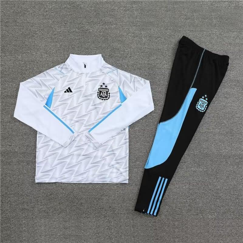 AAA Quality Argentina 2023 White Soccer Tracksuit