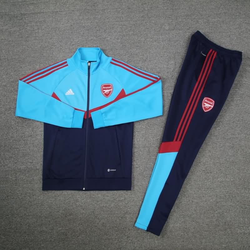 AAA Quality Arsenal 23/24 Dark Blue Soccer Tracksuit 02
