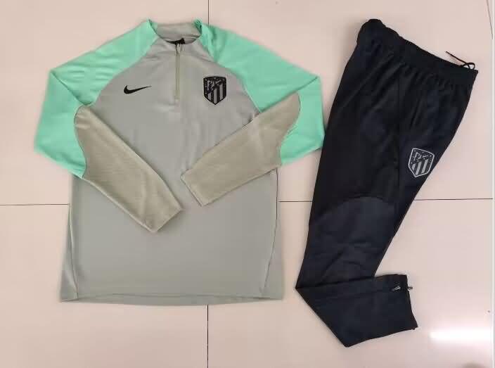 AAA Quality Atletico Madrid 23/24 Grey Soccer Tracksuit
