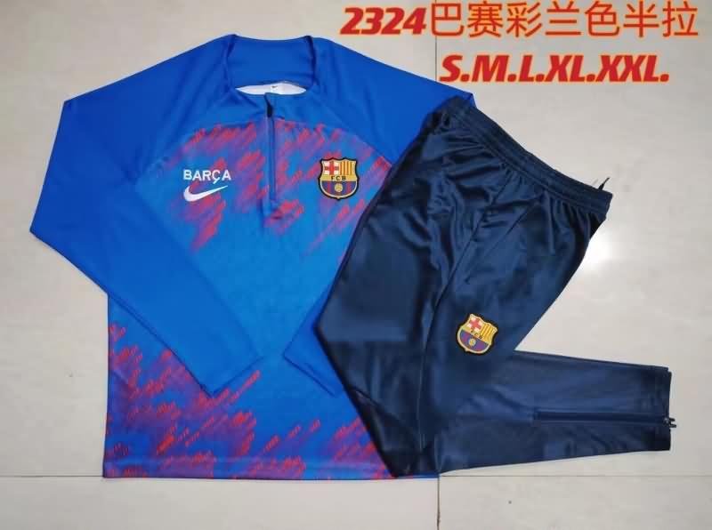 AAA Quality Barcelona 23/24 Blue Soccer Tracksuit 02