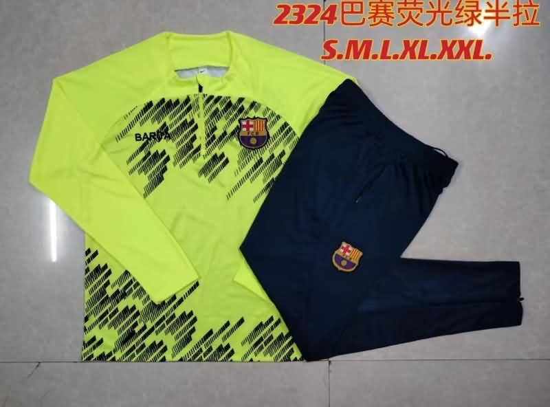 AAA Quality Barcelona 23/24 Fluorescence Soccer Tracksuit