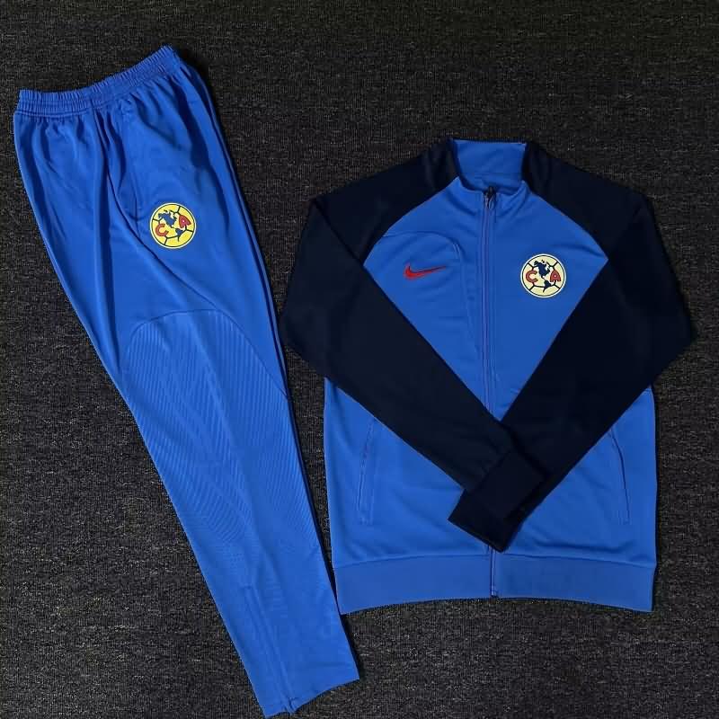 AAA Quality Club America 23/24 Blue Soccer Tracksuit