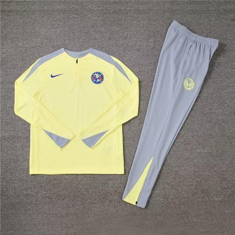 AAA Quality Club America 23/24 Yellow Soccer Tracksuit