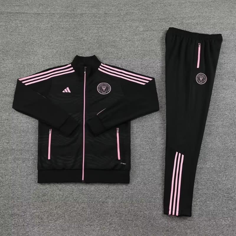 AAA Quality Inter Miami 2023 Black Soccer Tracksuit 02