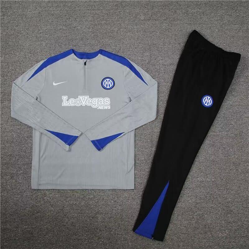 AAA Quality Inter Milan 23/24 Grey Soccer Tracksuit 03