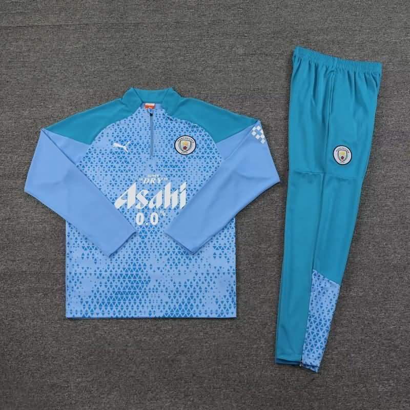 AAA Quality Manchester City 23/24 Blue Soccer Tracksuit 03