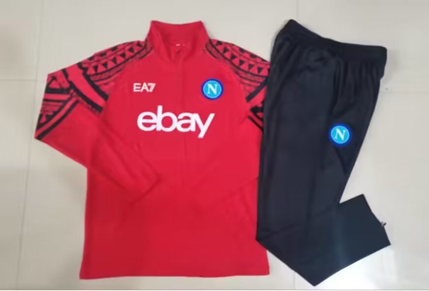 AAA Quality Napoli 23/24 Red Soccer Tracksuit