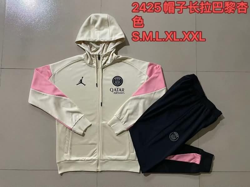 AAA Quality PSG 23/24 Cream Soccer Tracksuit 04