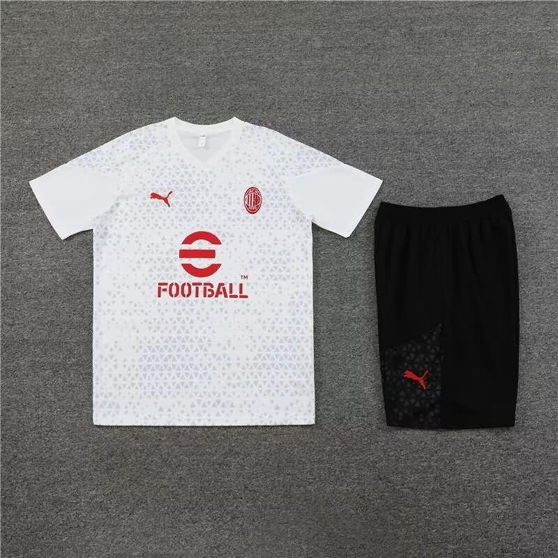 AAA Quality AC Milan 23/24 White Soccer Training Sets