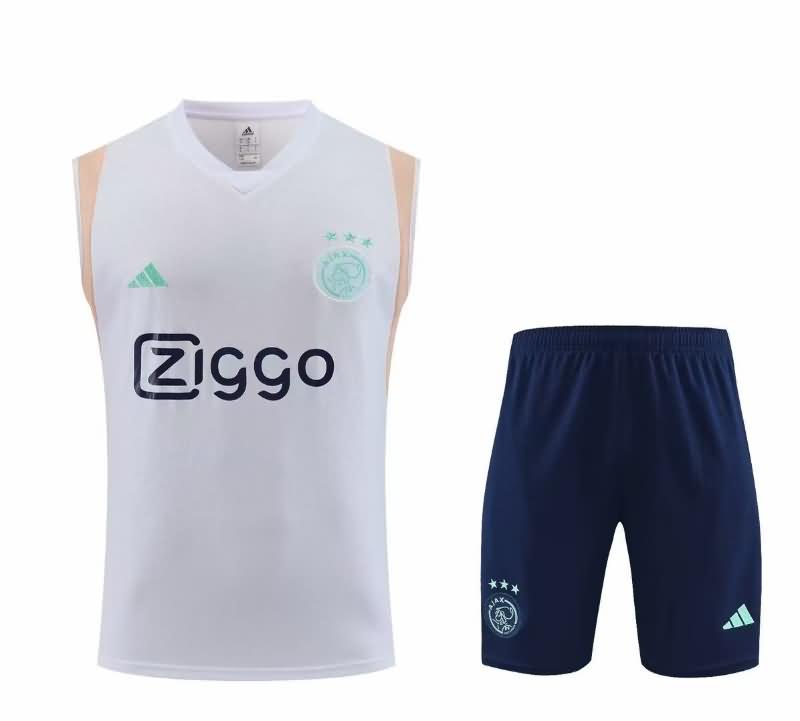 AAA Quality Ajax 23/24 White Soccer Training Sets