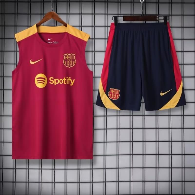 AAA Quality Barcelona 23/24 Red Soccer Training Sets 03
