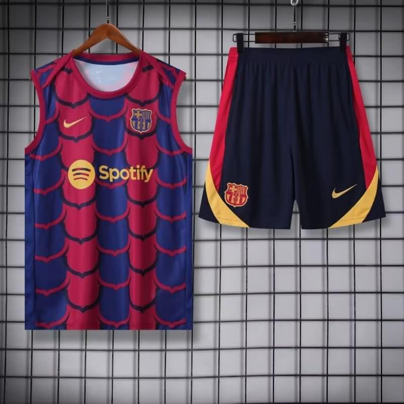 AAA Quality Barcelona 23/24 Red Blue Soccer Training Sets 05