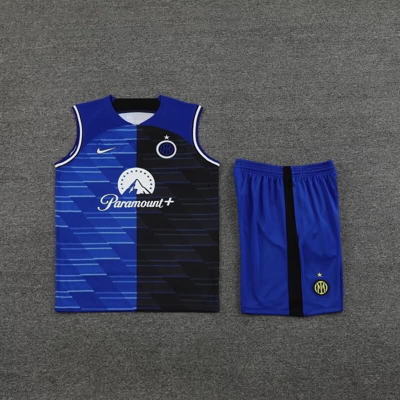 AAA Quality Inter Milan 23/24 Blue Soccer Training Sets 02