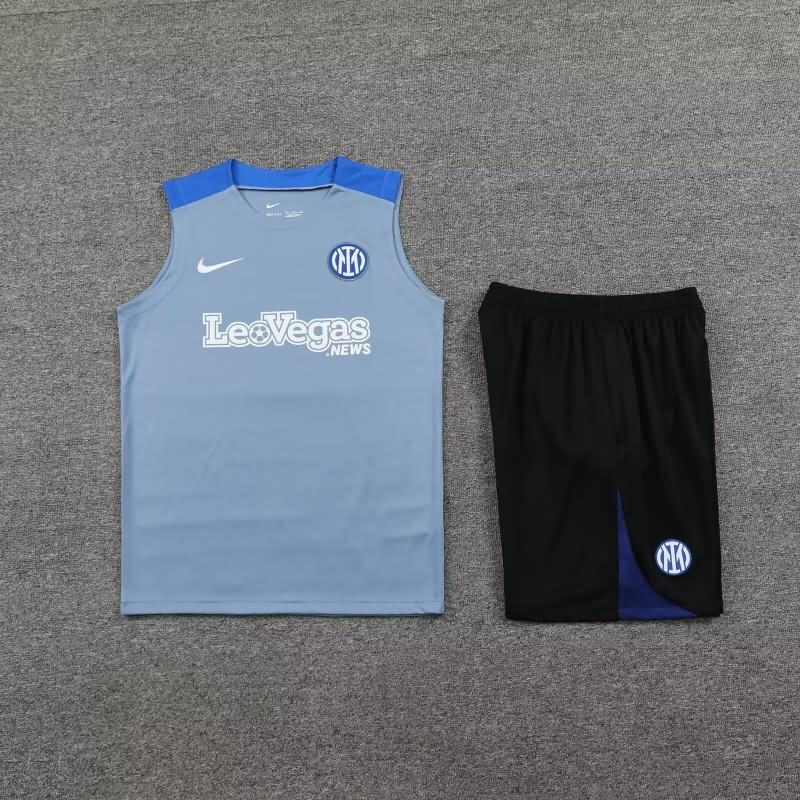 AAA Quality Inter Milan 23/24 Grey Soccer Training Sets 04
