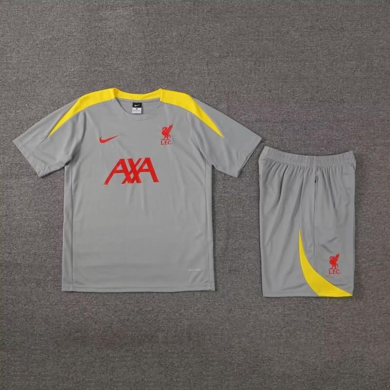 AAA Quality Liverpool 23/24 Grey Soccer Training Sets 02