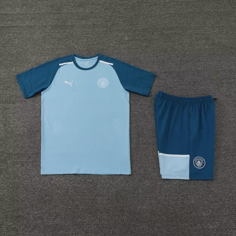 AAA Quality Manchester City 23/24 Blue Soccer Training Sets 04