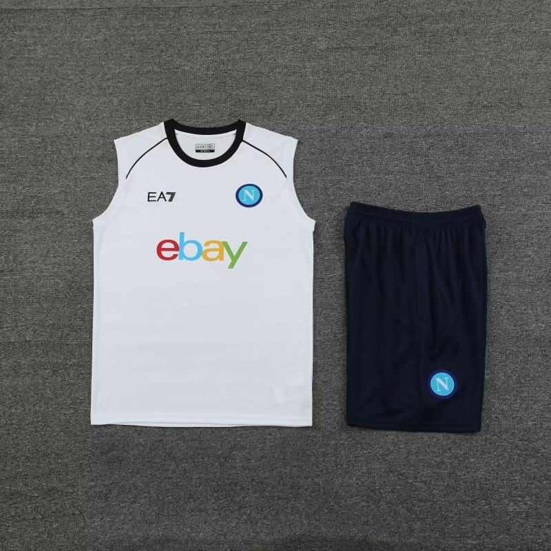 AAA Quality Napoli 23/24 White Soccer Training Sets