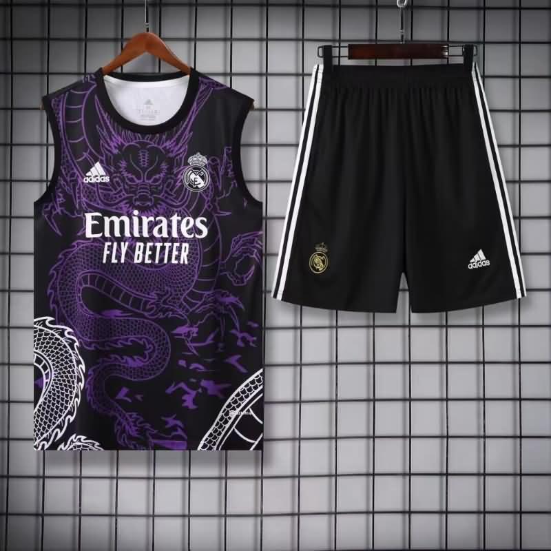 AAA Quality Real Madrid 23/24 Purple Soccer Training Sets 02