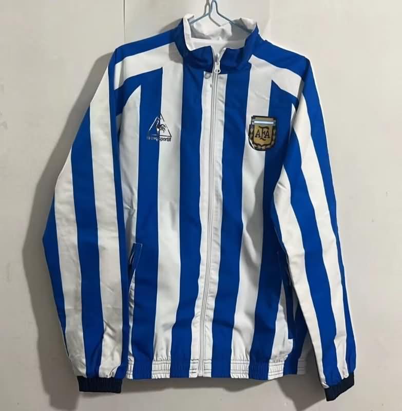 AAA Quality Argentina 2024 Blue White Reversible Soccer Windbreaker