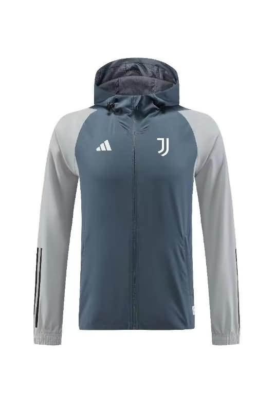 AAA Quality Juventus 23/24 Dark Grey Soccer Windbreaker
