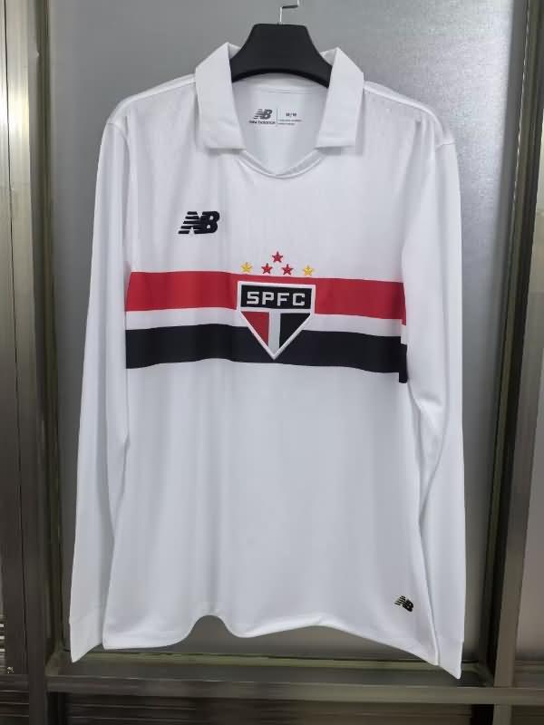 AAA Quality Sao Paulo 2024 Home Long Sleeve Soccer Jersey
